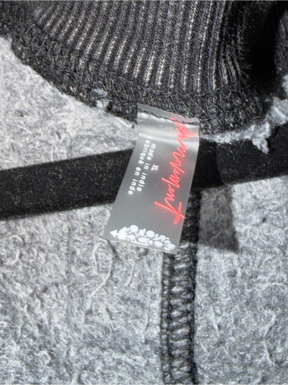 Washed Charcoal V-Neck Drawstring Sweatshirt Romper NWT - Picture 10 of 10
